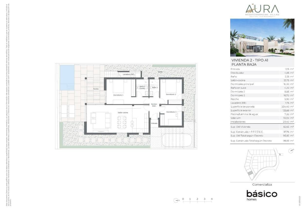 3 soveværelse Villa til salg i Valle del Este - € 295.000 (Ref: 9466084)