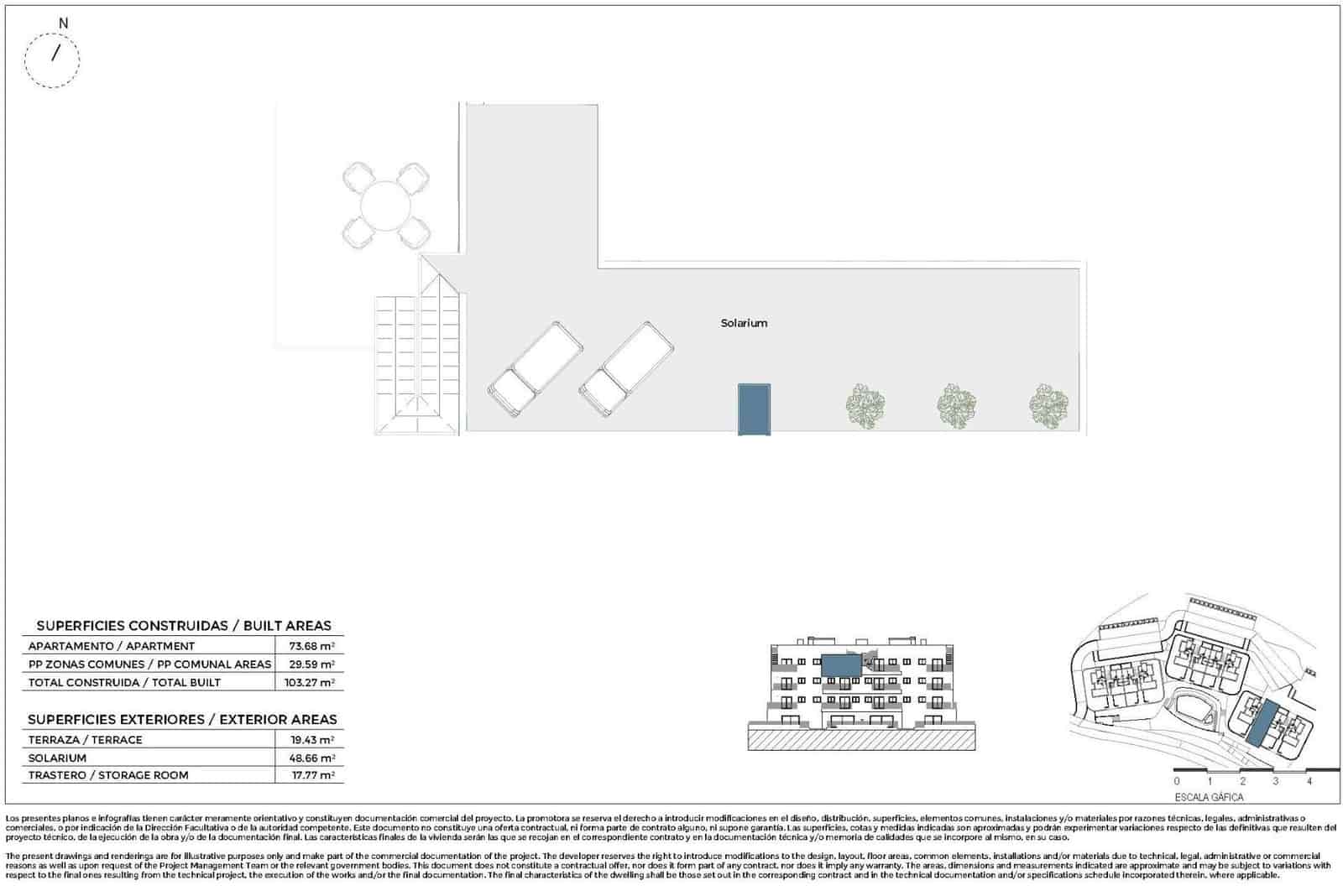 2 bedroom Penthouse for sale in Corvera with pool - € 299,000 (Ref: 9739085)