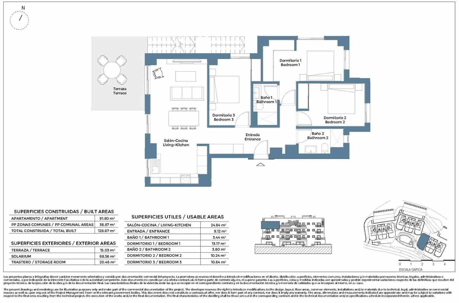 3 bedroom Penthouse for sale in Corvera with pool - € 350,000 (Ref: 9739086)