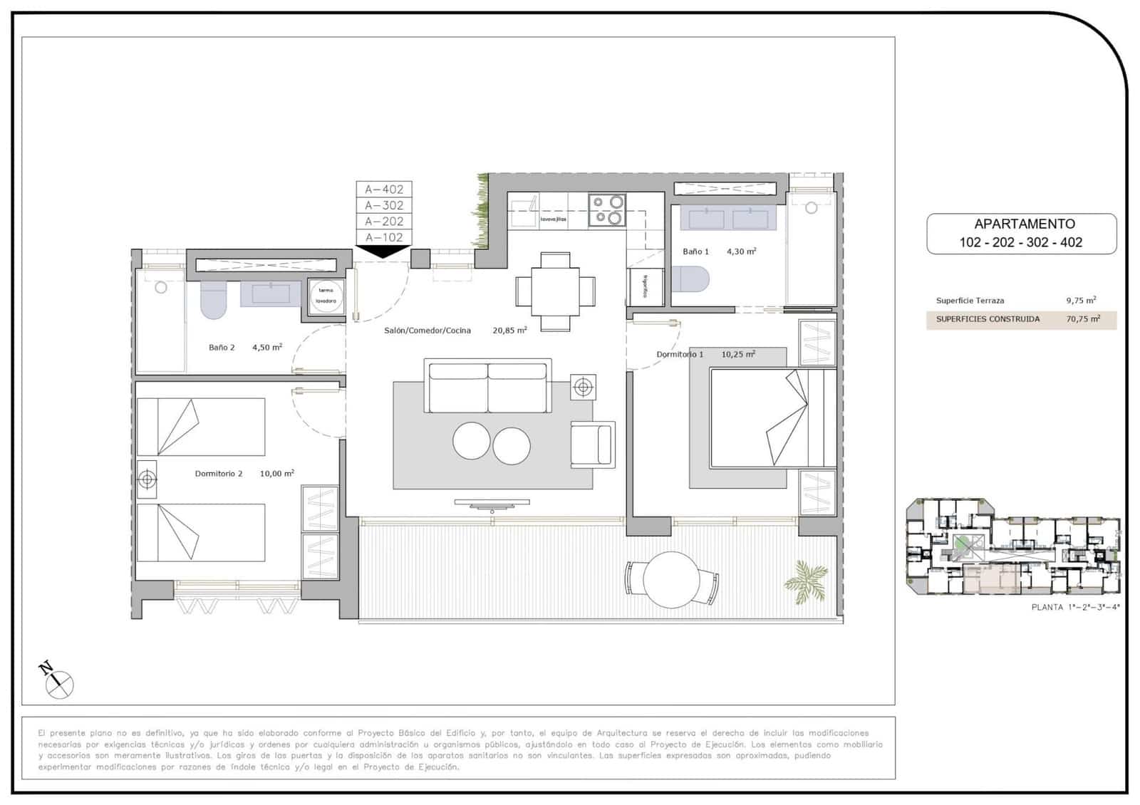 2 chambre Appartement à vendre à Lo Pagan avec piscine garage - 187 900 € (Ref: 9800678)