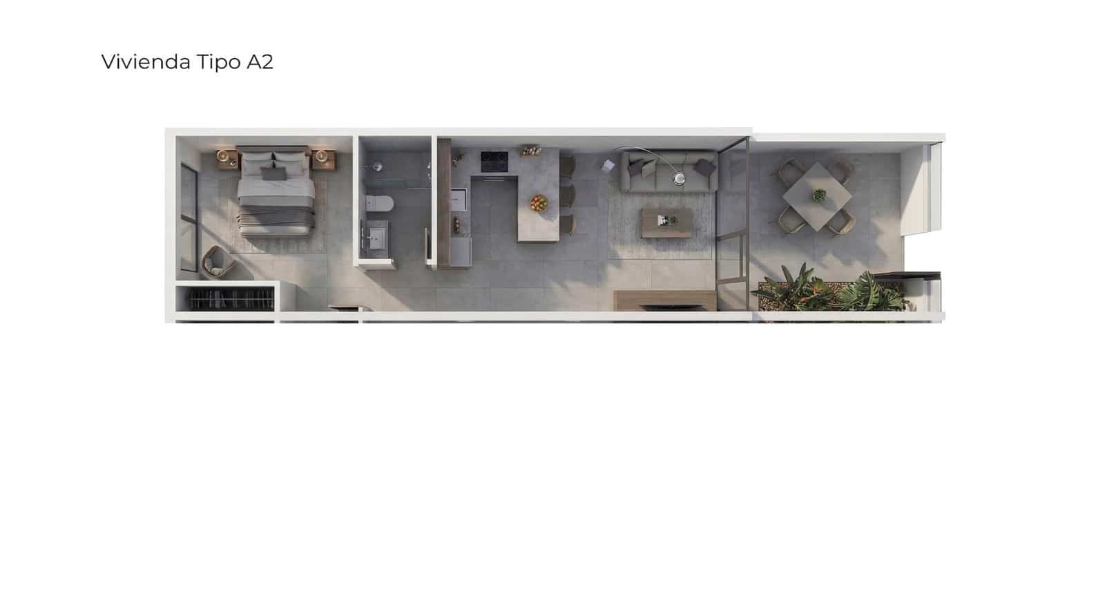 1 makuuhuone Ranta-asunto myytävänä paikassa Vera mukana uima-altaan - 220 000 € (Ref: 9800681)