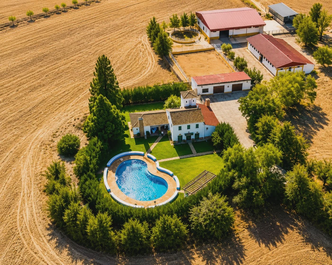 5 chambre Finca/Maison de Campagne à vendre à La Puebla de Cazalla avec piscine garage - 750 000 € (Ref: 8917440)