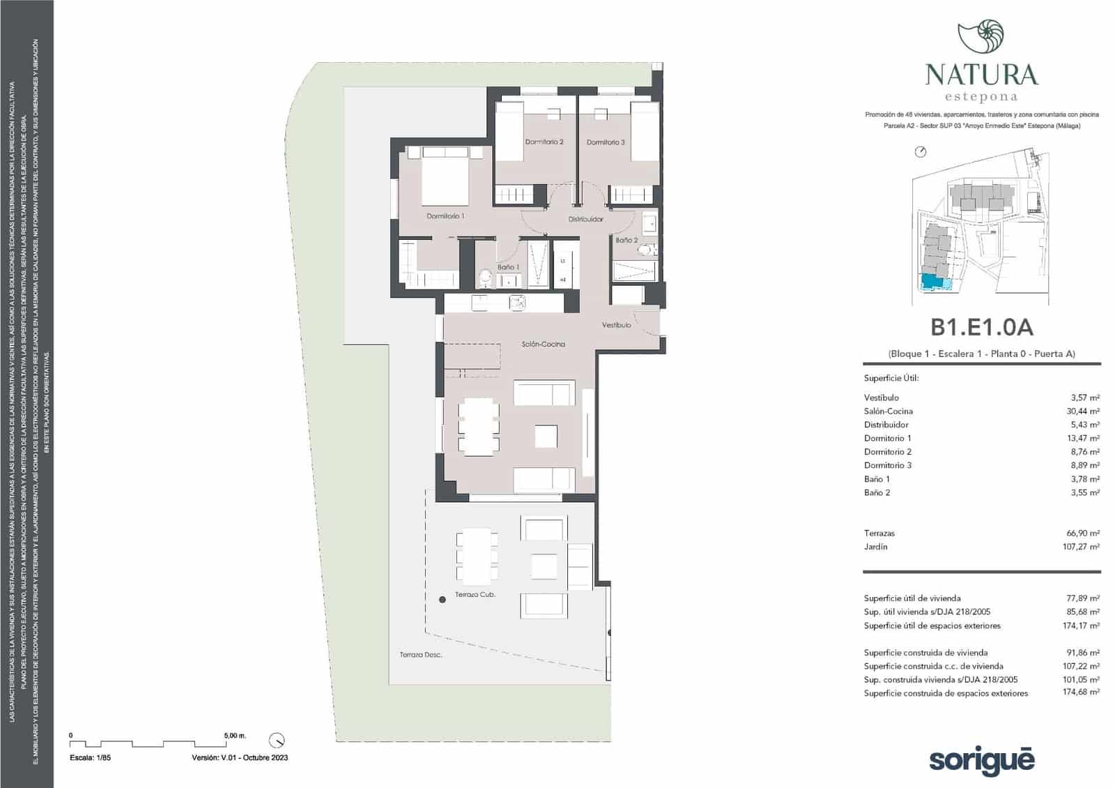 3 Zimmer Apartment zu verkaufen in Estepona mit Pool Garage - 575.000 € (Ref: 7854649)
