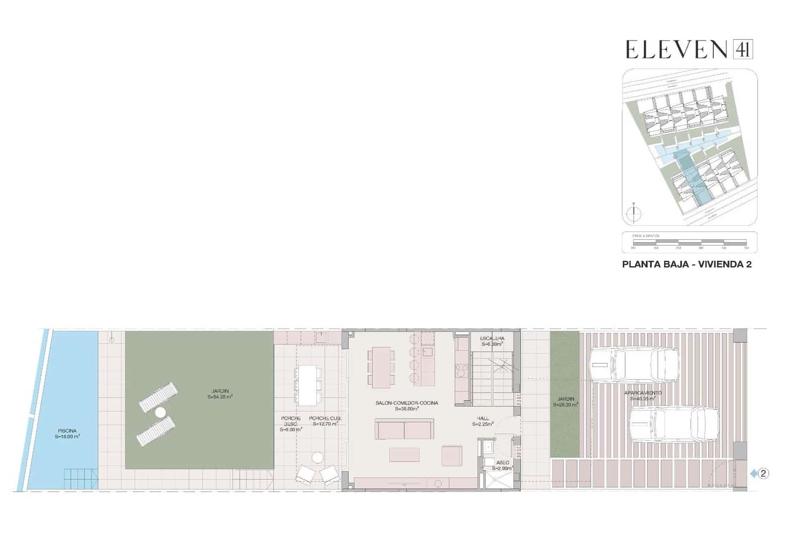 3 soveværelse Rækkehus til salg i Los Flamingos med swimmingpool garage - € 1.020.000 (Ref: 8202103)