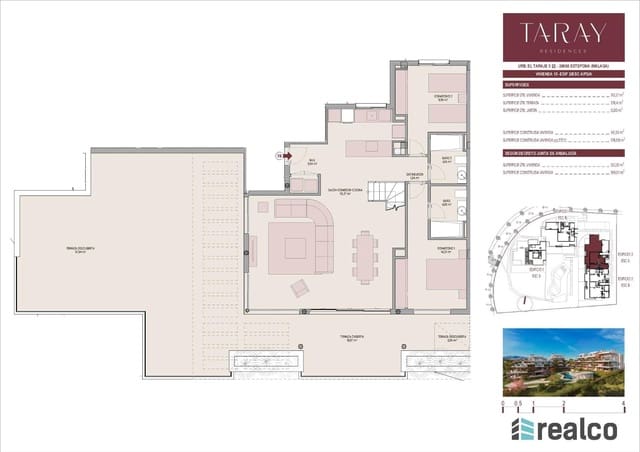 3 slaapkamer Penthouse te koop in Los Flamingos, Benahavís met zwembad garage - € 1.246.000 (Ref: 8445732)