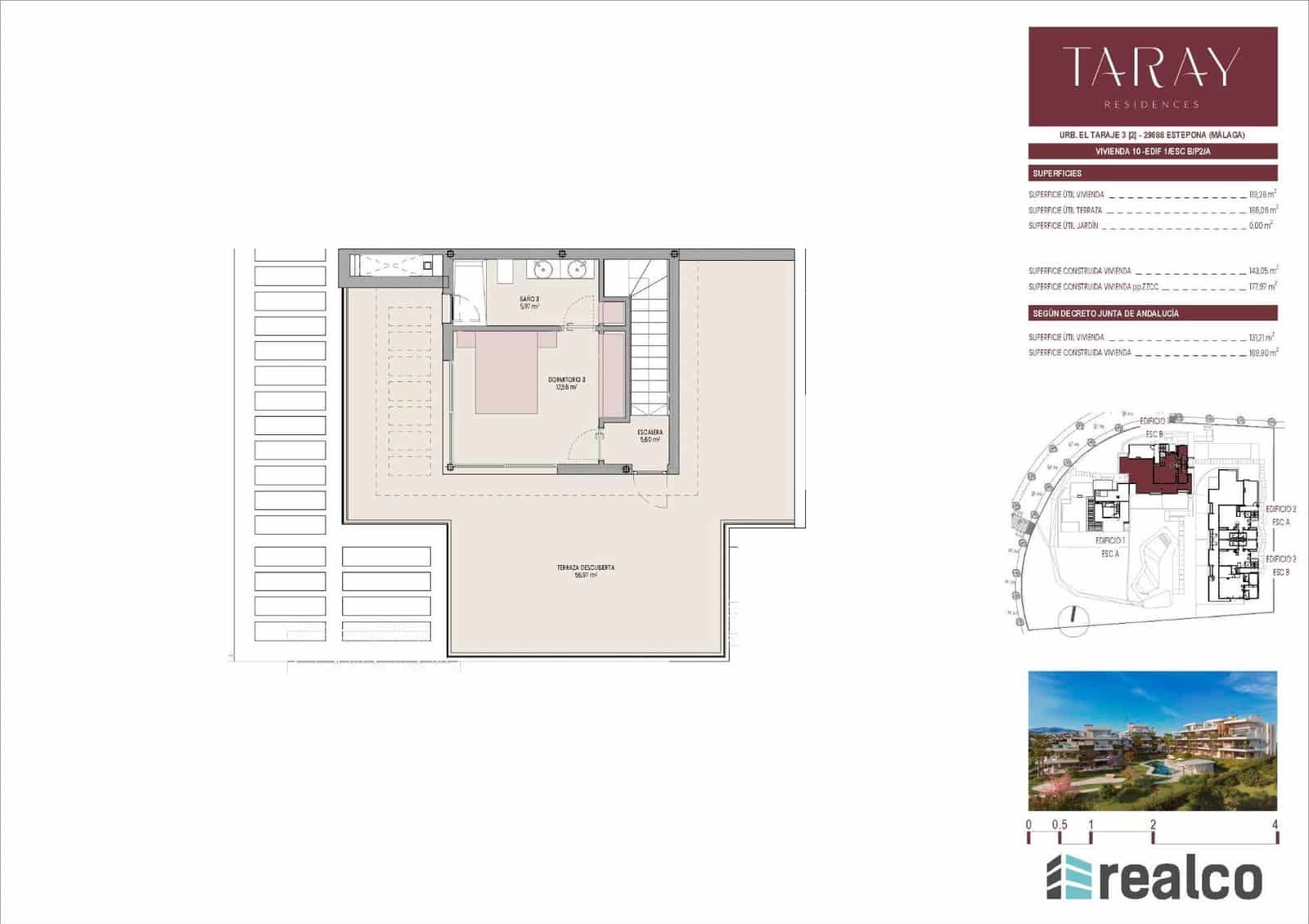 3 soveværelse Penthouse til salg i Los Flamingos med swimmingpool garage - € 1.338.000 (Ref: 8445735)