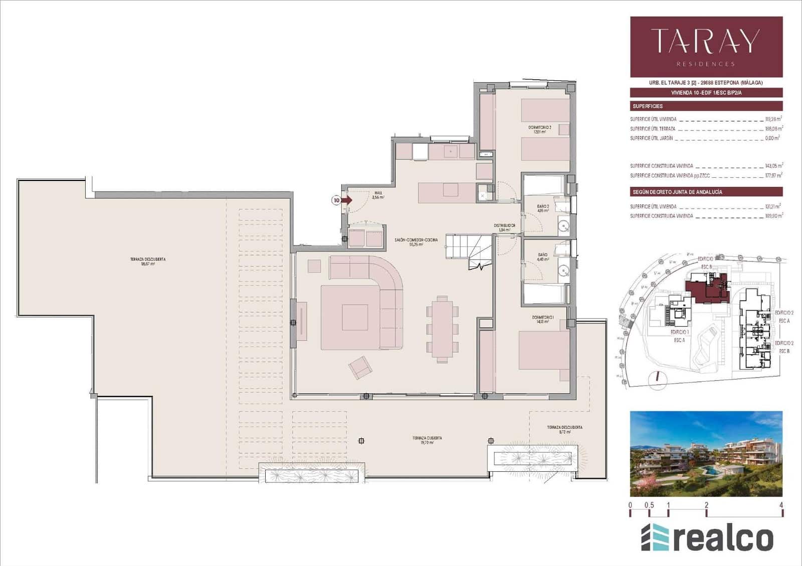 3 soveværelse Penthouse til salg i Los Flamingos med swimmingpool garage - € 1.338.000 (Ref: 8445735)