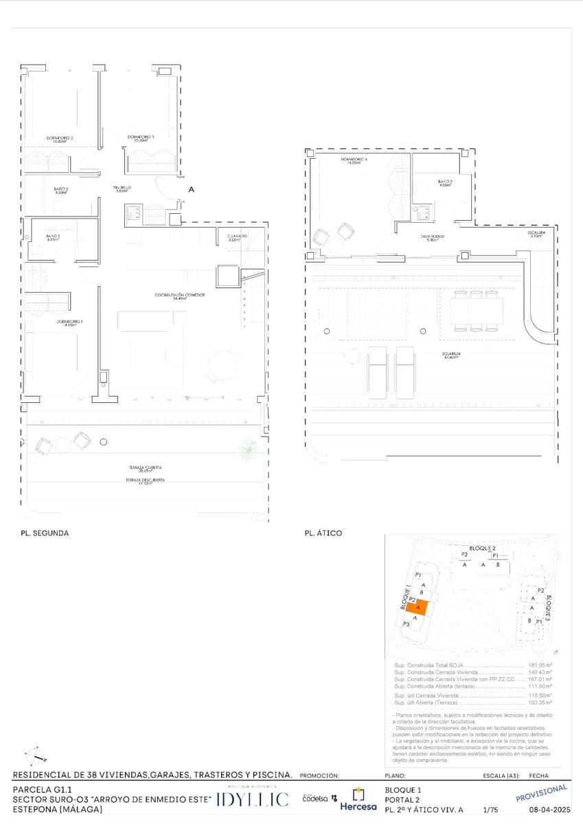 Ático de 4 habitaciones en Estepona en venta con piscina garaje - 899.000 € (Ref: 9034382)