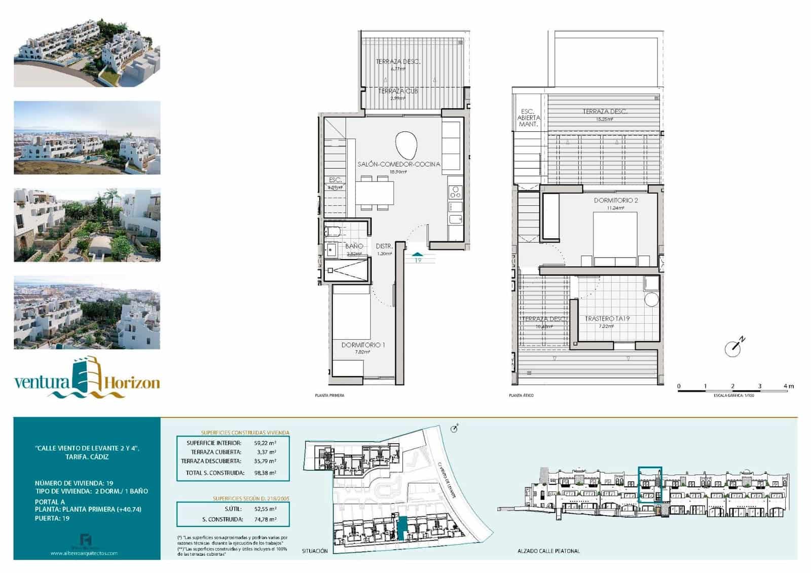 2 soveværelse Penthouse til salg i Tarifa med swimmingpool garage - € 445.000 (Ref: 9427135)