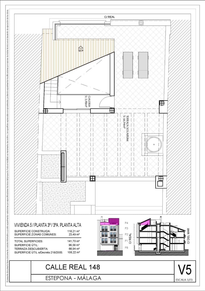 3 Zimmer Penthouse zu verkaufen in Estepona - 850.000 € (Ref: 9431231)