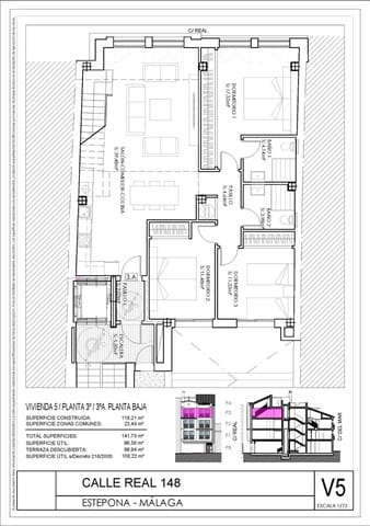 3 Zimmer Penthouse zu verkaufen in Estepona - 850.000 € (Ref: 9431231)