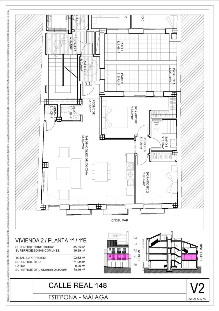 Piso de 2 habitaciones en Estepona en venta - 470.000 € (Ref: 9431234)