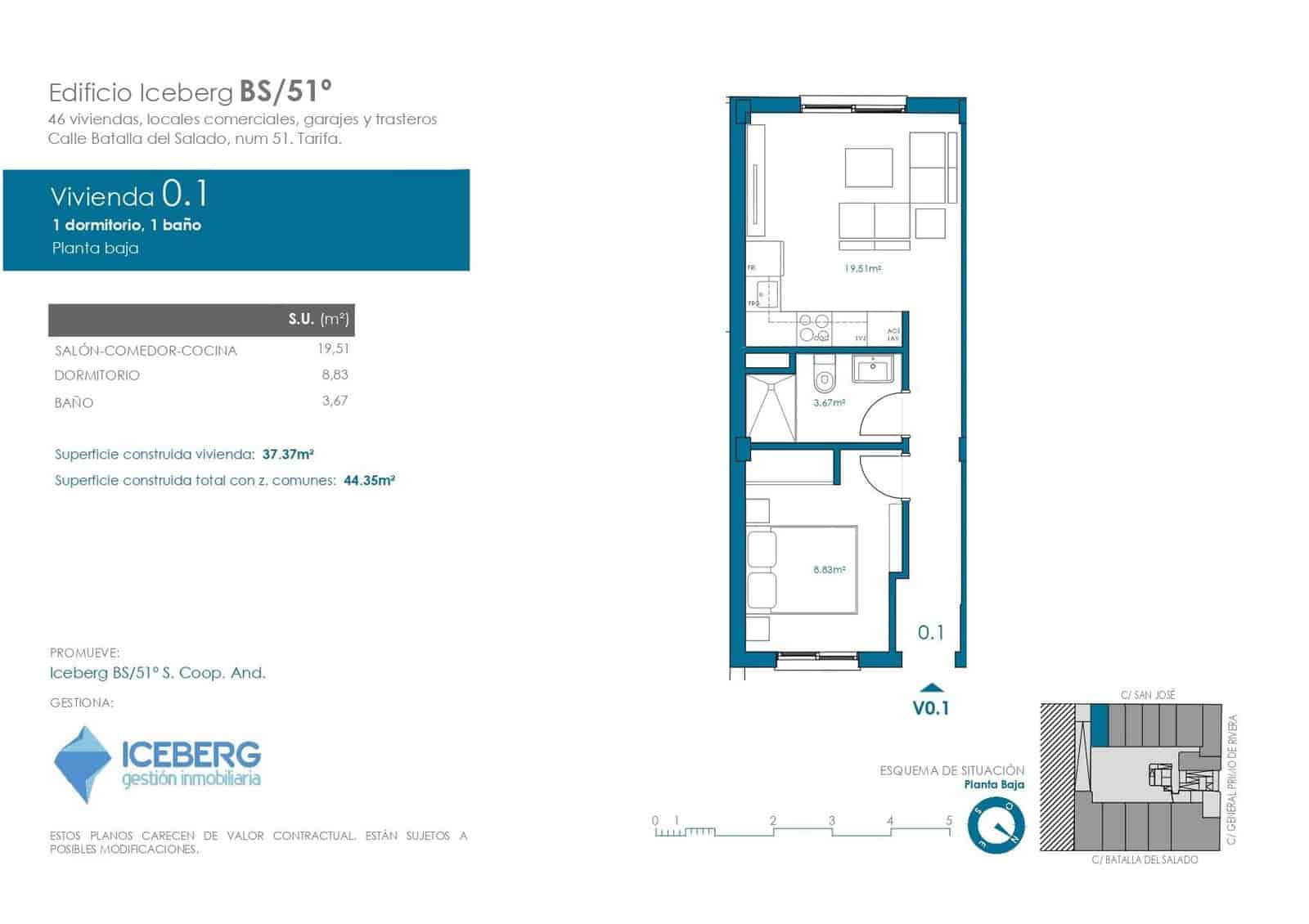 1 slaapkamer Appartement te koop in Tarifa met zwembad garage - € 299.000 (Ref: 9656024)