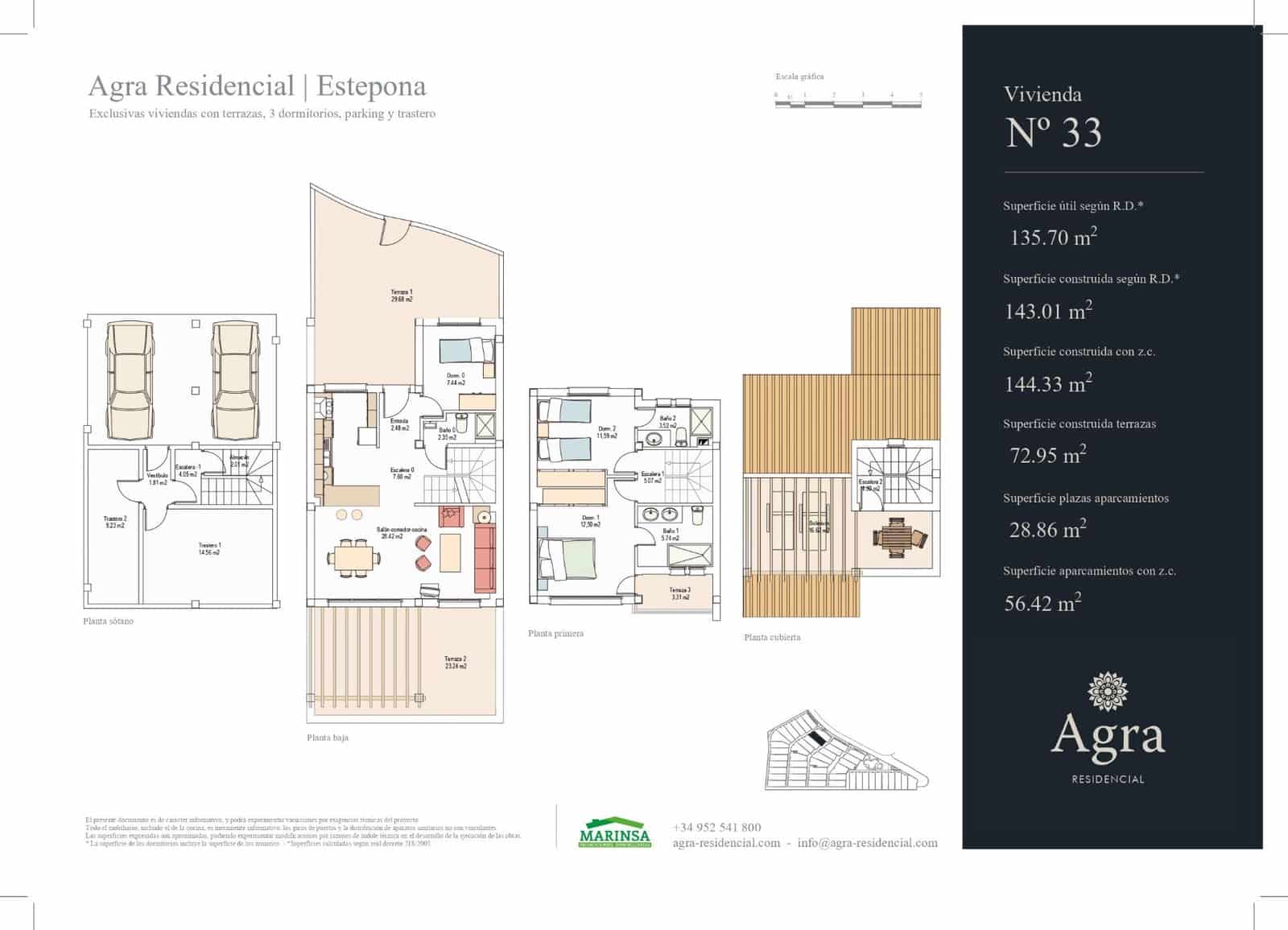 3 camera da letto Villetta a Schiera in vendita in El Paraiso con piscina garage - 545.000 € (Rif: 9711924)