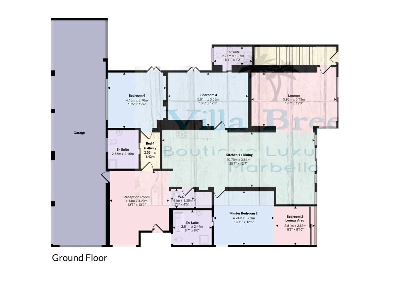 6 makuuhuone Huvila vuokrattavana paikassa Marbella mukana uima-altaan 
autotalli - 7 900 € (Ref: 8522847)