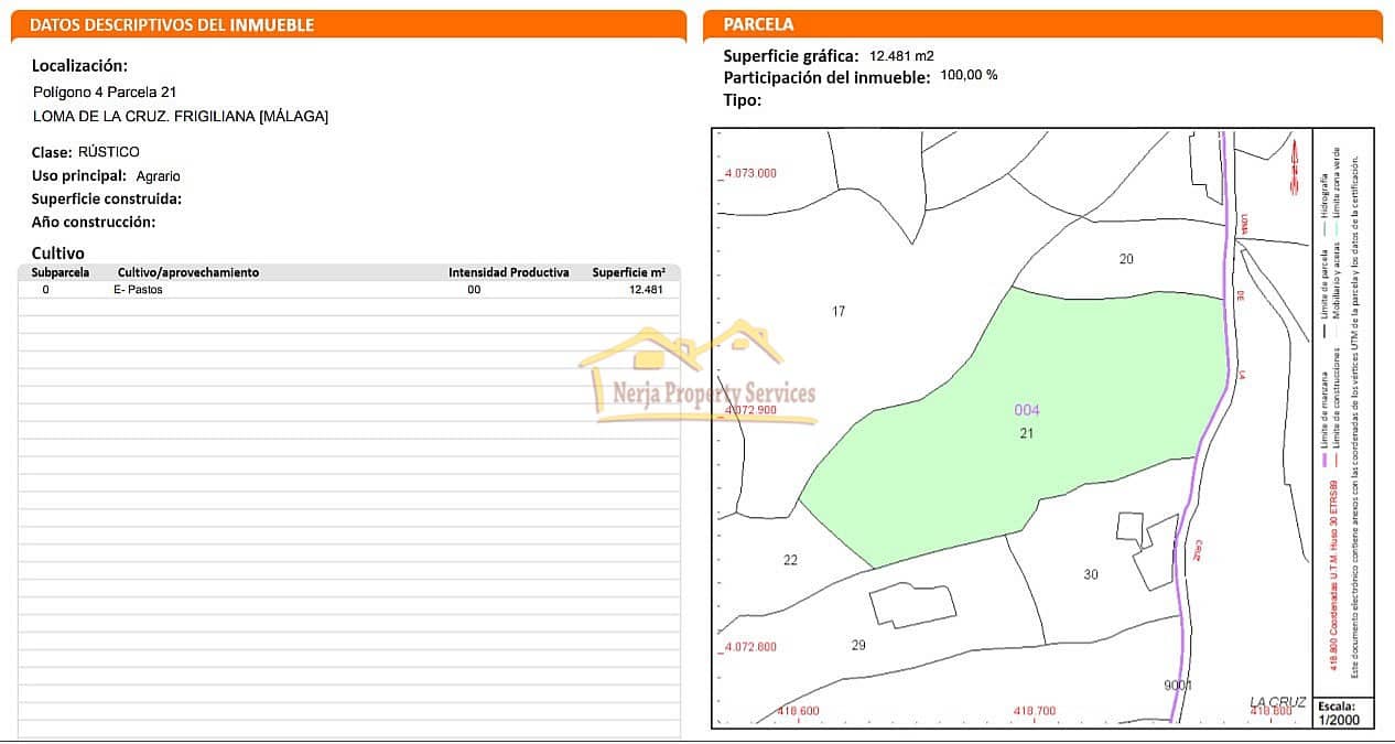 Grunde uden byggetilladelser til salg i Frigiliana - € 95.000 (Ref: 5976681)