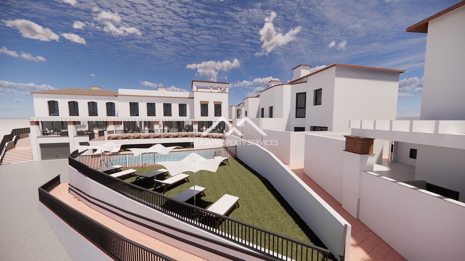 2 soveværelse Byhus til salg i Torrox-Costa med swimmingpool - € 396.000 (Ref: 8884736)