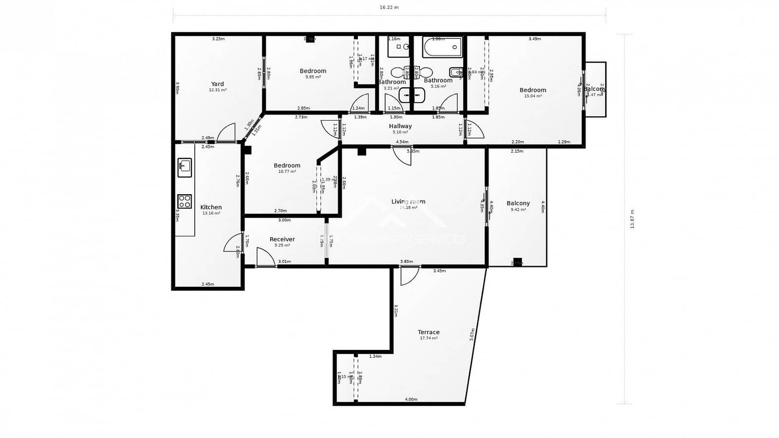 3 soveværelse Lejlighed til salg i Nerja - € 380.000 (Ref: 8917337)