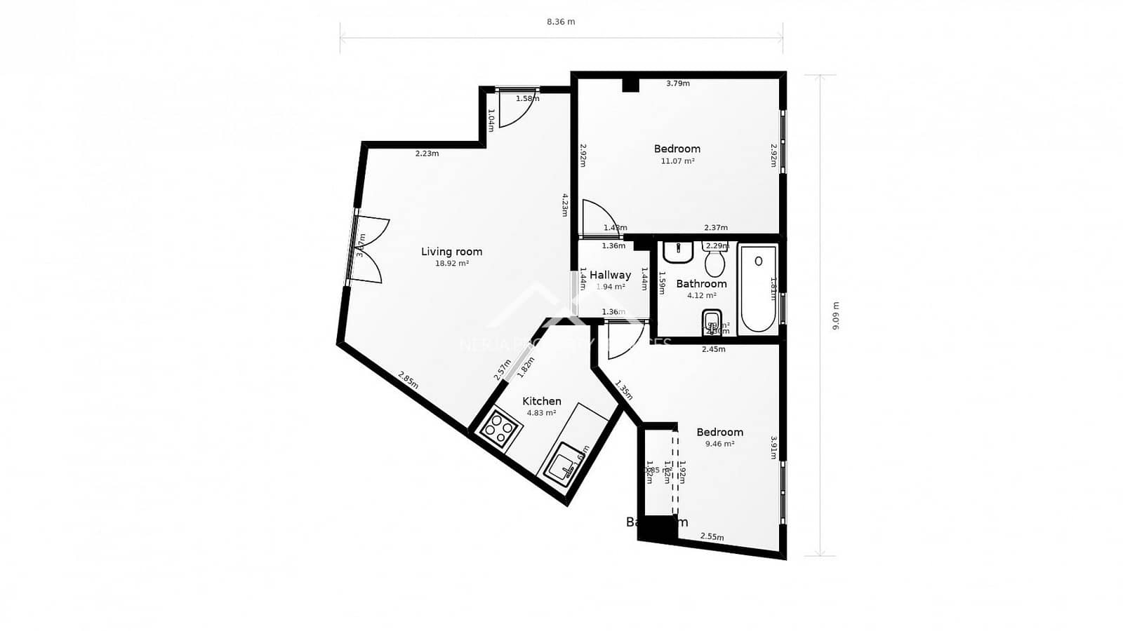 2 quarto Apartamento para venda em Frigiliana com garagem - 249 500 € (Ref: 9504640)