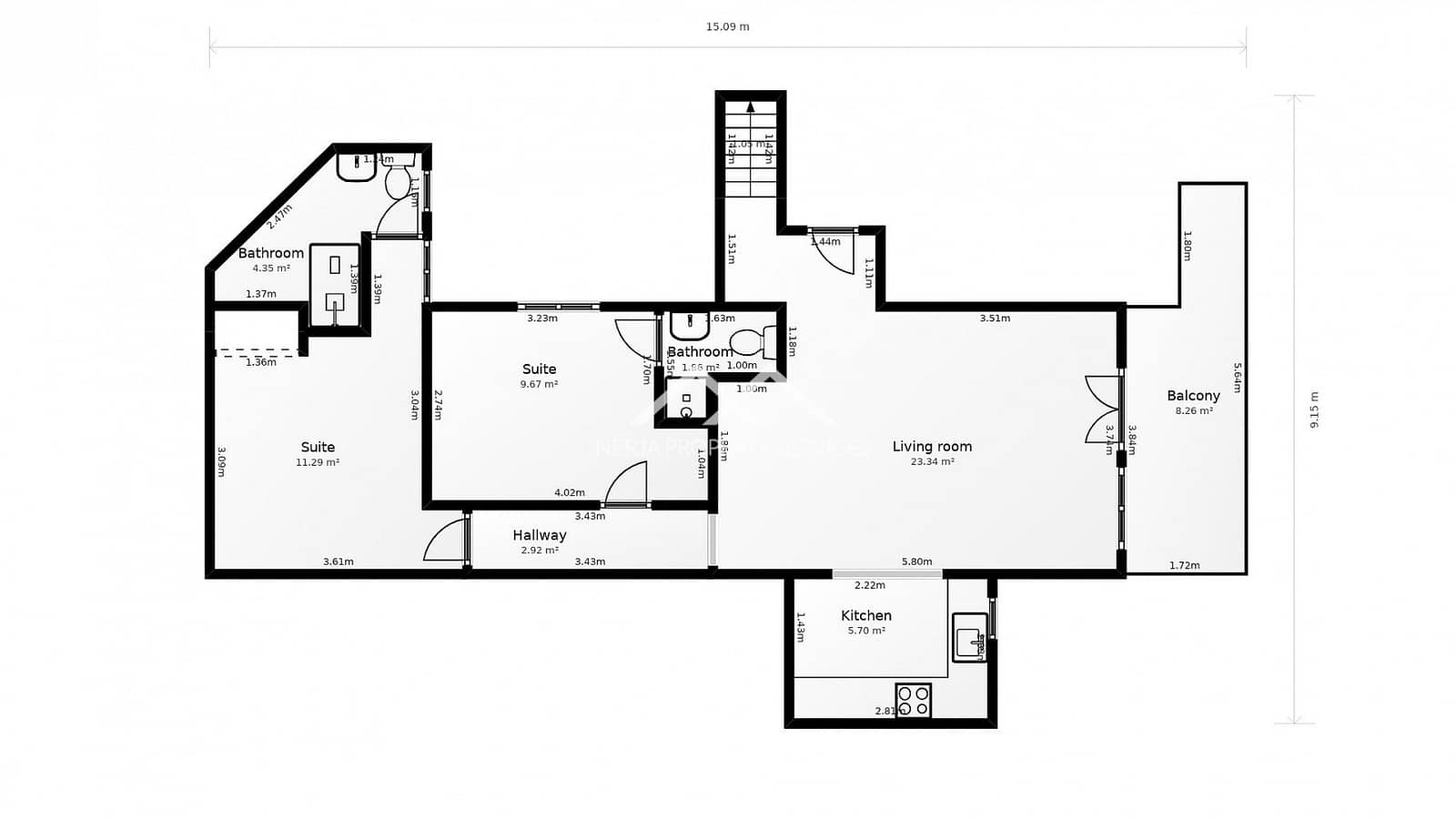 2 bedroom Apartment for sale in Frigiliana with pool - € 349,000 (Ref: 9889358)