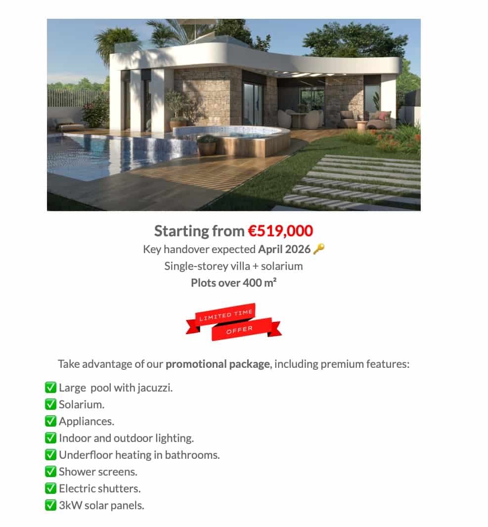 3 chambre Villa/Maison à vendre à Los Montesinos avec piscine - 519 000 € (Ref: 9506243)