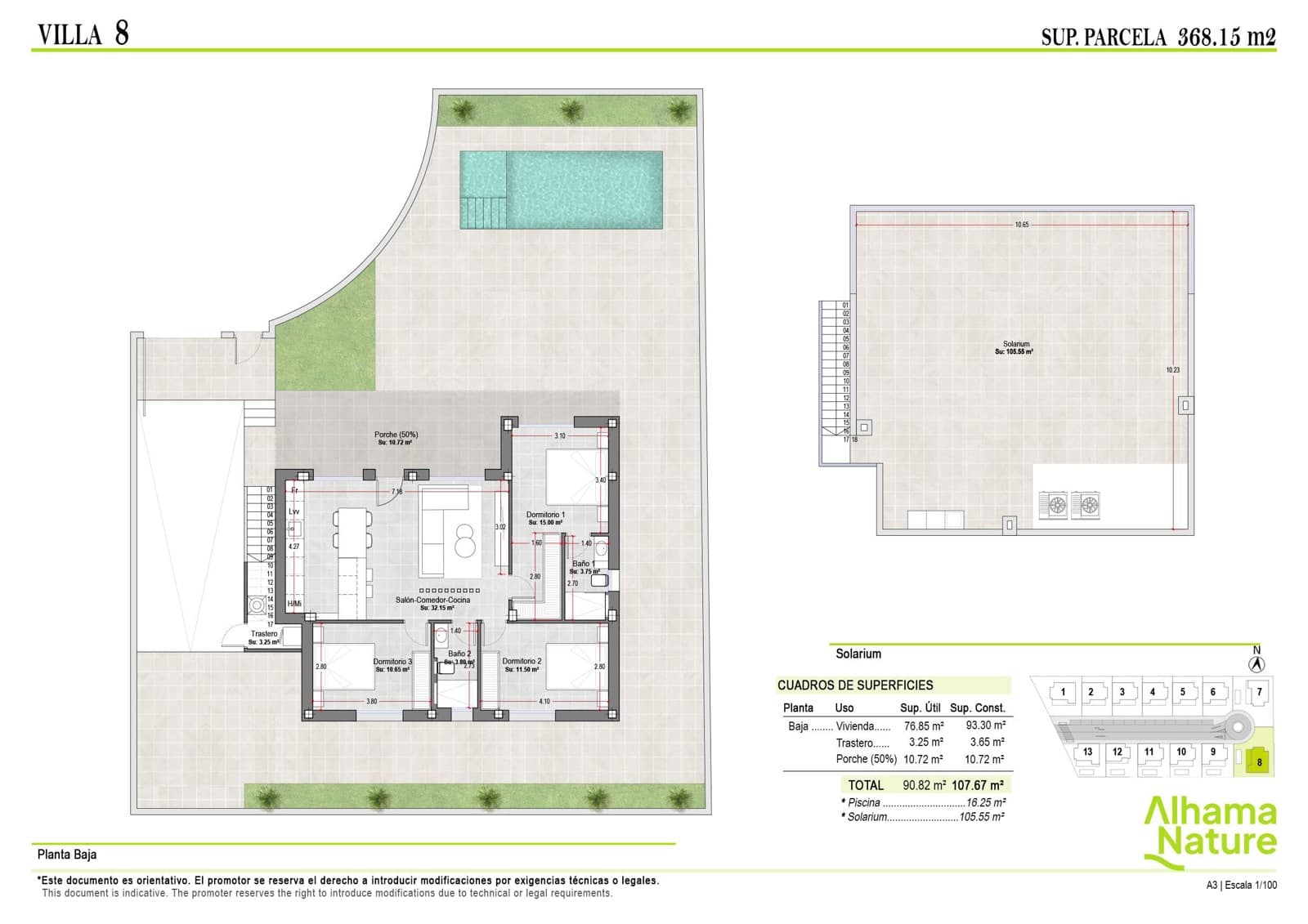 3 makuuhuone Huoneisto myytävänä paikassa Alhama de Murcia - 305 900 € (Ref: 9151659)
