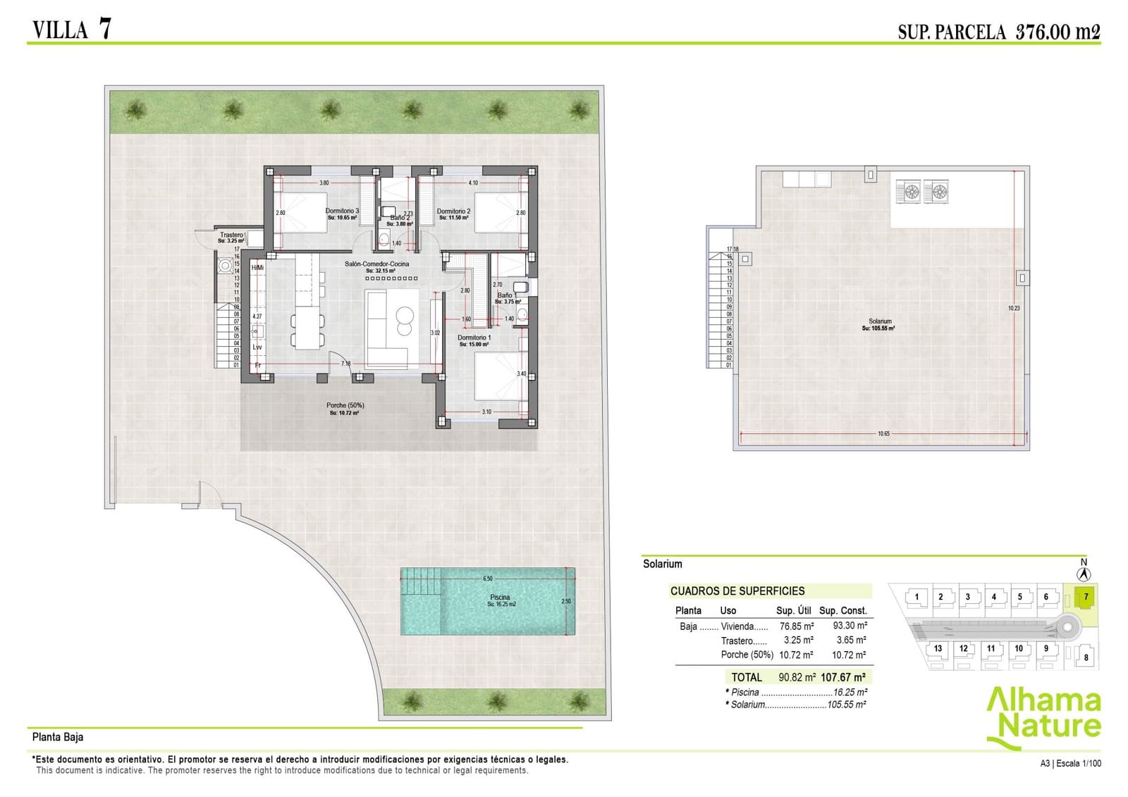 3 makuuhuone Huoneisto myytävänä paikassa Alhama de Murcia - 305 900 € (Ref: 9151659)