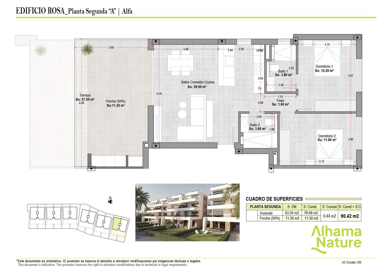 3 bedroom Apartment for sale in Alhama de Murcia - € 221,900 (Ref: 9151660)