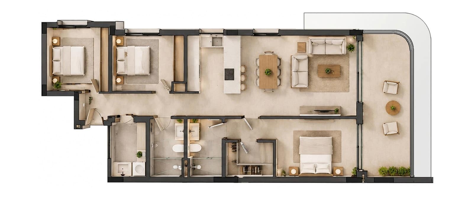 3 soverom Leilighet til salgs i Capdepera med svømmebasseng garasje - € 1 117 000 (Ref: 10091519)