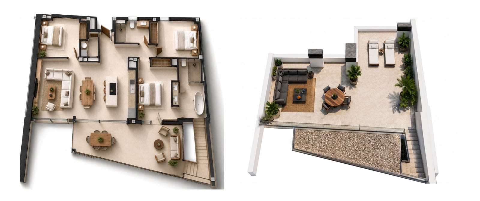 2 camera da letto Attico in vendita in Peguera / Paguera con piscina garage - 1.775.000 € (Rif: 5292585)