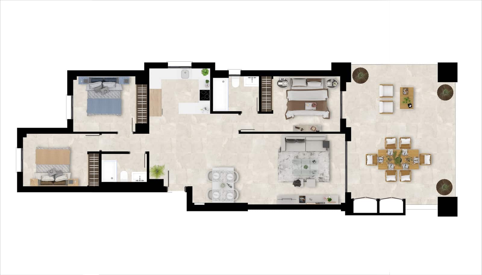 3 soveværelse Penthouse til salg i Casares med swimmingpool garage - € 535.000 (Ref: 7012386)