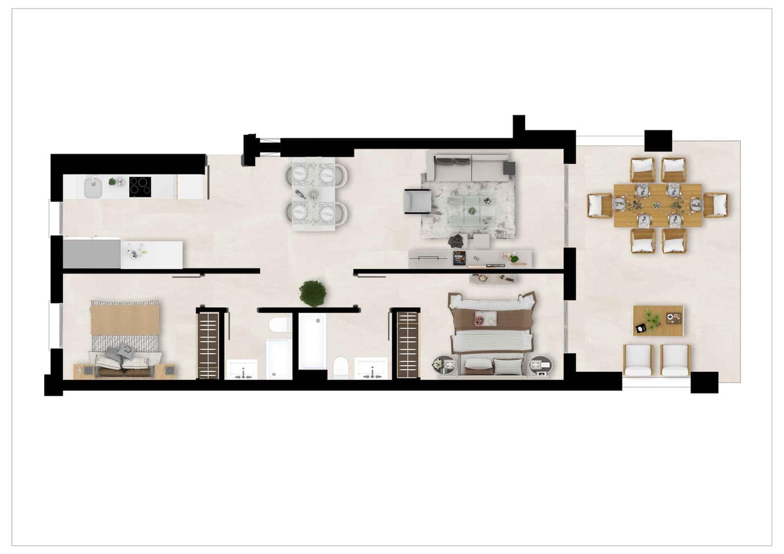 2 sypialnia Apartament na sprzedaż w Estepona z basenem garażem - 370 000 € (Ref: 7074732)