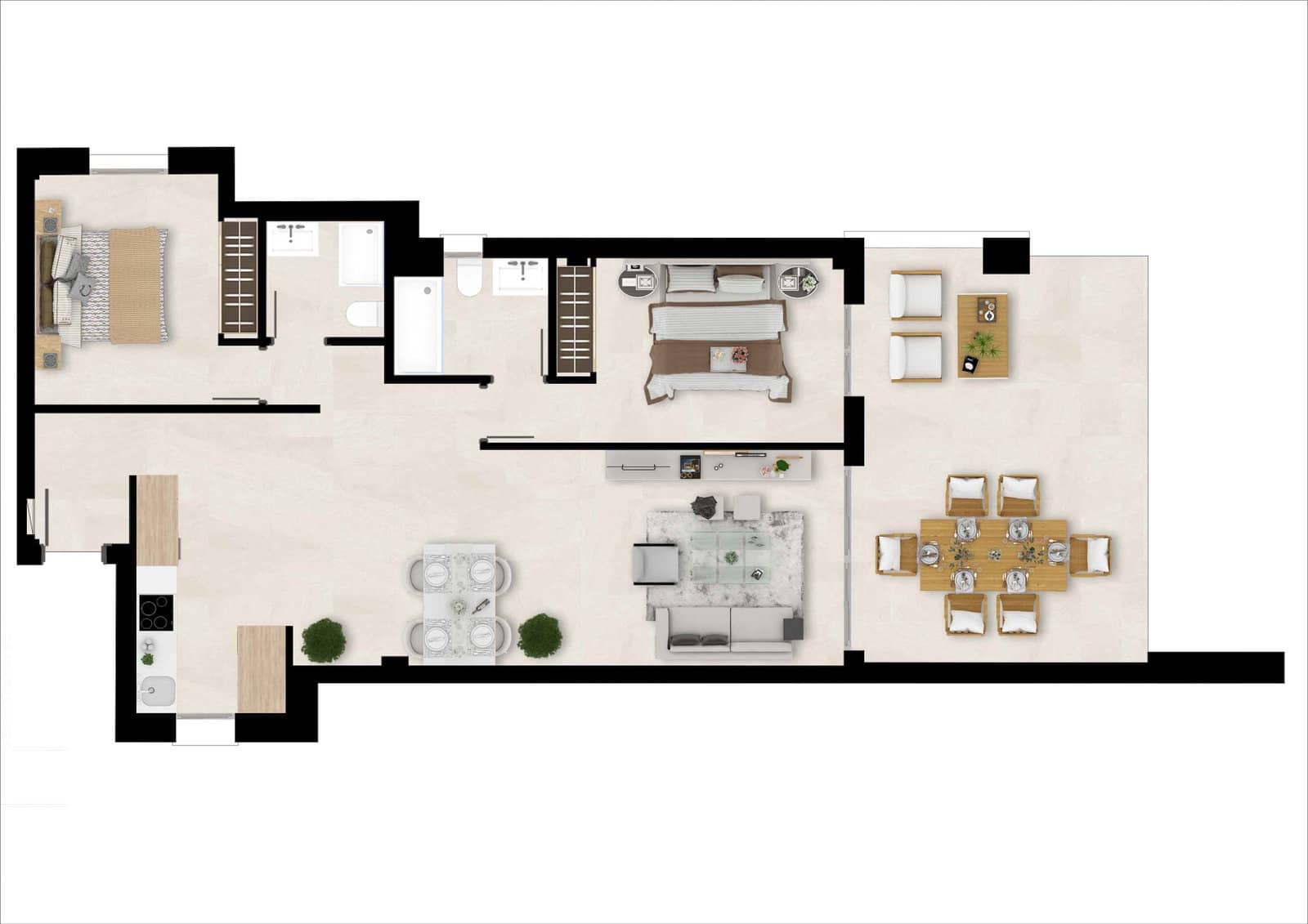 2 sypialnia Apartament na sprzedaż w Estepona z basenem garażem - 370 000 € (Ref: 7074732)