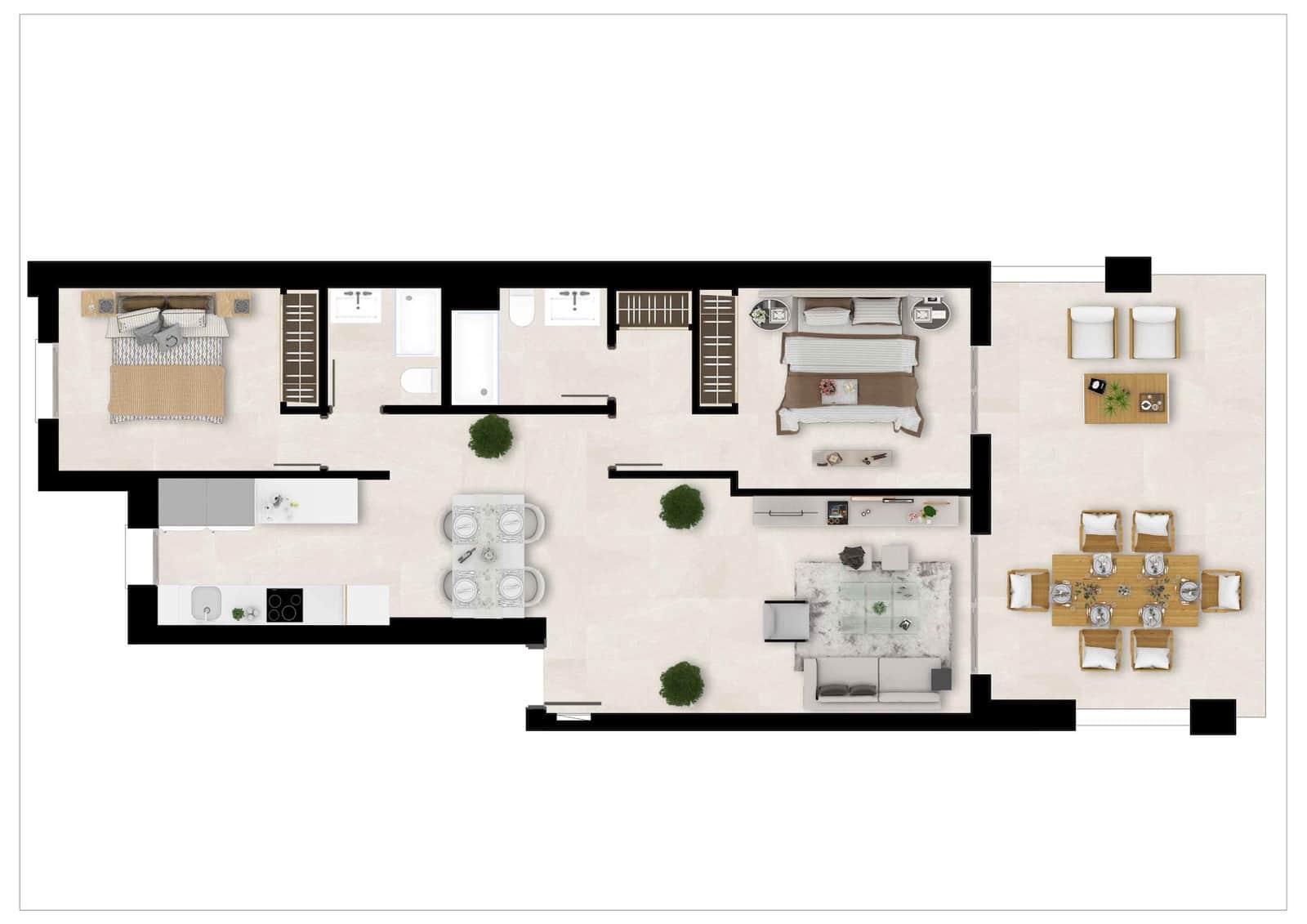 2 sypialnia Apartament na sprzedaż w Estepona z basenem garażem - 370 000 € (Ref: 7074732)
