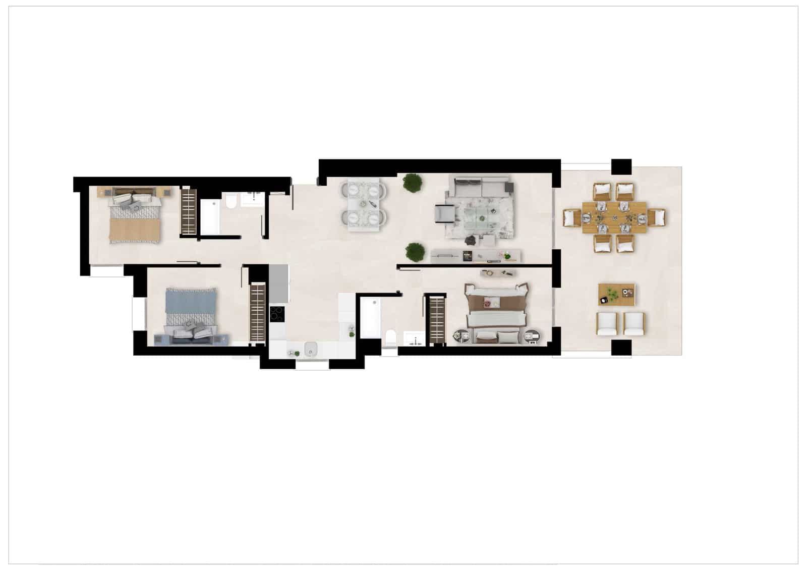 2 soveværelse Penthouse til salg i Estepona med swimmingpool garage - € 430.000 (Ref: 7074733)