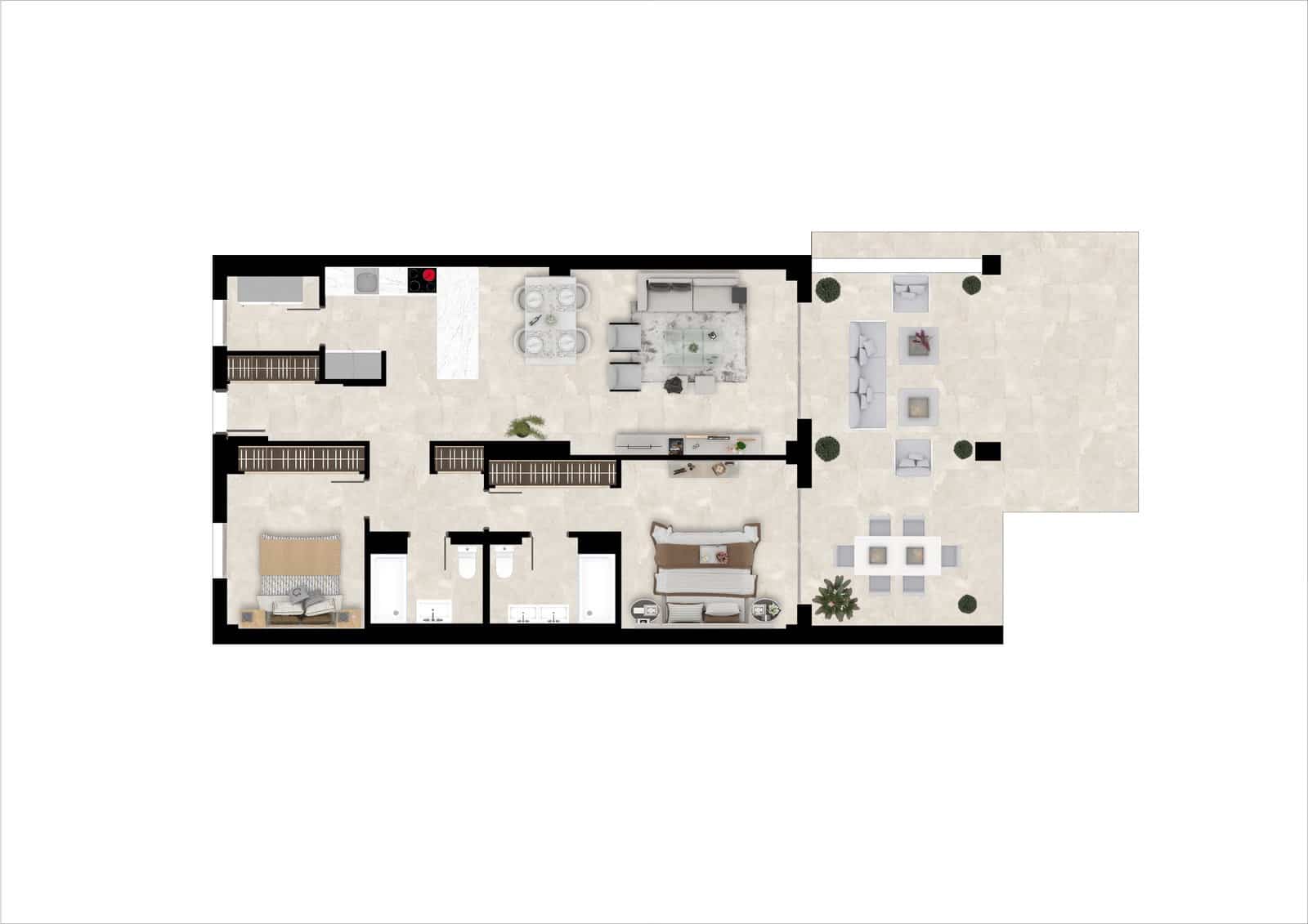 2 slaapkamer Appartement te koop in Benahavis met zwembad garage - € 499.000 (Ref: 8338397)