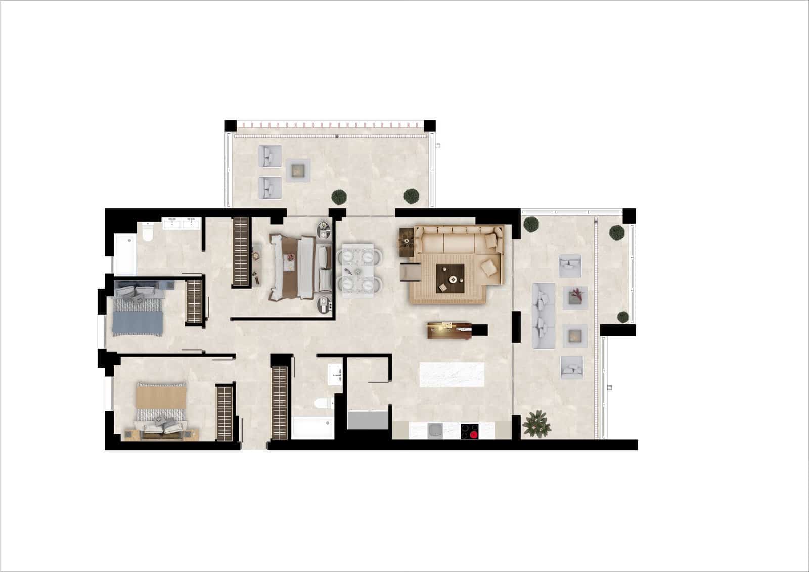 2 slaapkamer Appartement te koop in Benahavis met zwembad garage - € 499.000 (Ref: 8338397)