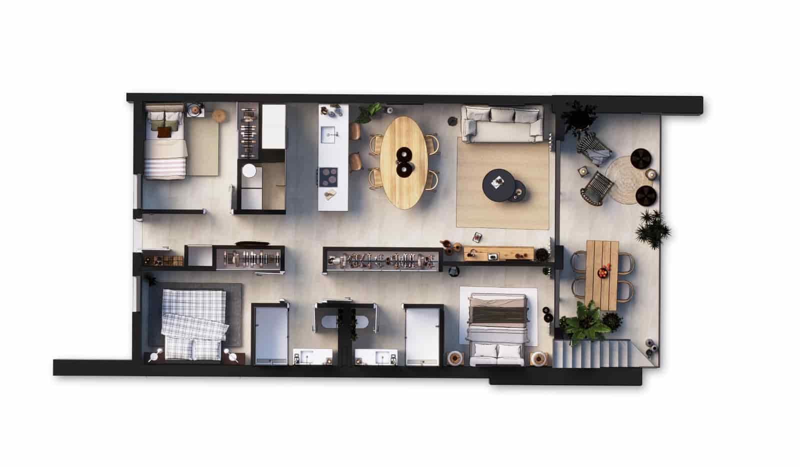 3 soveværelse Lejlighed til salg i Sant Elm med swimmingpool garage - € 875.000 (Ref: 8553039)