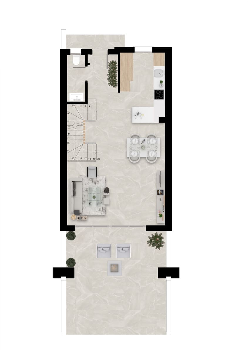 Casa de 3 habitaciones en La Cala de Mijas en venta con piscina garaje - 641.000 € (Ref: 8695692)