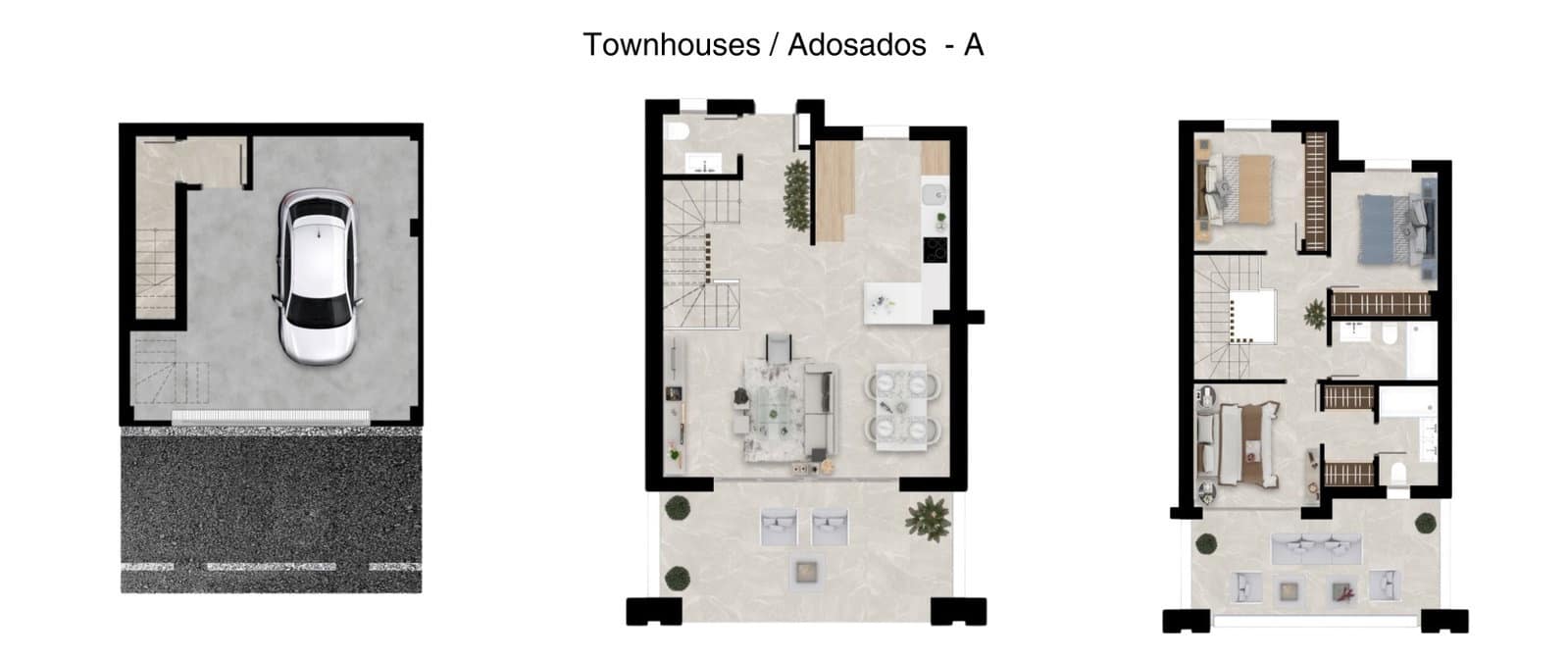 3 bedroom Townhouse for sale in La Cala de Mijas with pool garage - € 650,000 (Ref: 8695692)