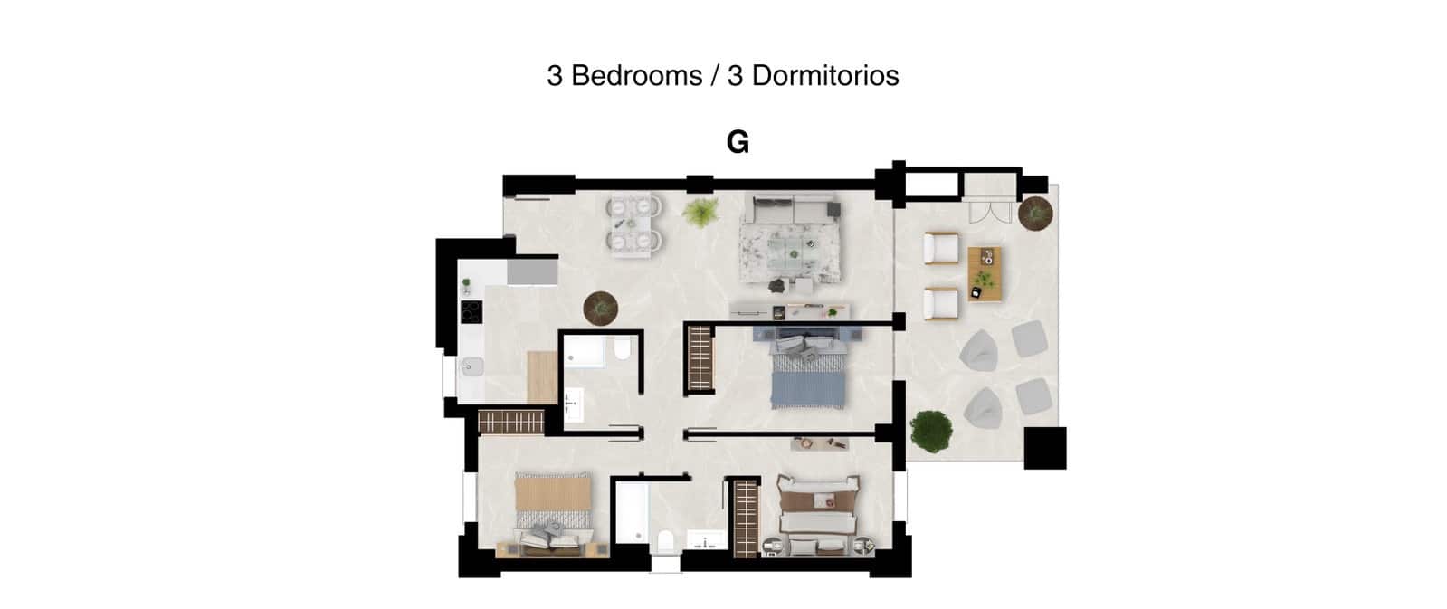 3 sovrum Lägenhet till salu i Mijas med pool garage - 553 000 € (Ref: 9168138)