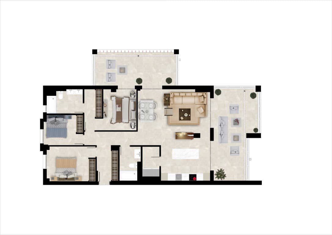 3 sypialnia Apartament na sprzedaż w Benahavis z basenem garażem - 699 000 € (Ref: 9749354)