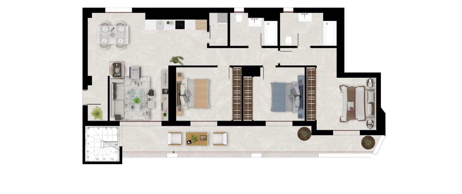3 bedroom Apartment for sale in Benahavis with pool garage - € 495,000 (Ref: 9752528)