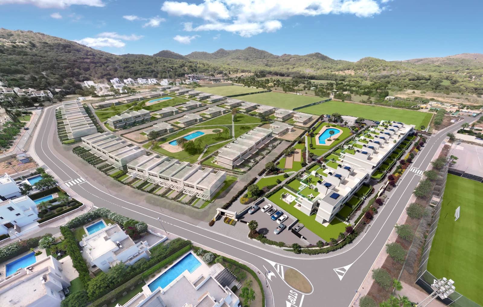 3 sypialnia Penthouse na sprzedaż w La Manga Club z basenem garażem - 435 000 € (Ref: 9752531)