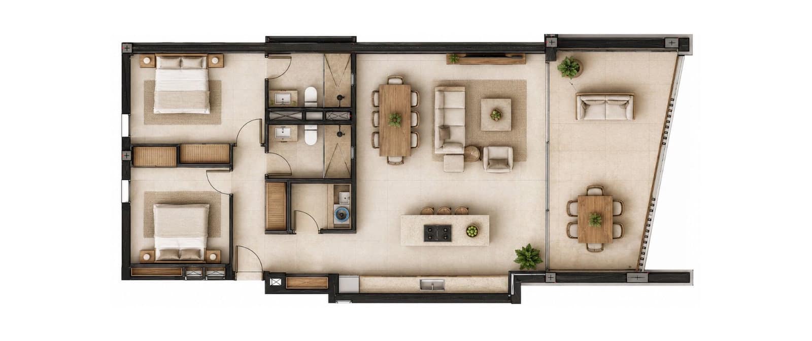 2 soveværelse Lejlighed til salg i Peguera / Paguera med swimmingpool garage - € 900.000 (Ref: 9889306)