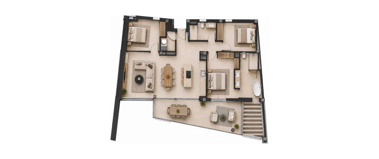 2 soveværelse Lejlighed til salg i Peguera / Paguera med swimmingpool garage - € 900.000 (Ref: 9889306)