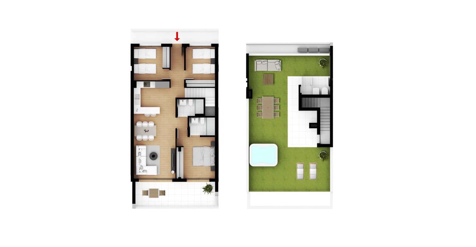 3 sovrum Lägenhet till salu i Denia med pool garage - 484 000 € (Ref: 9932191)