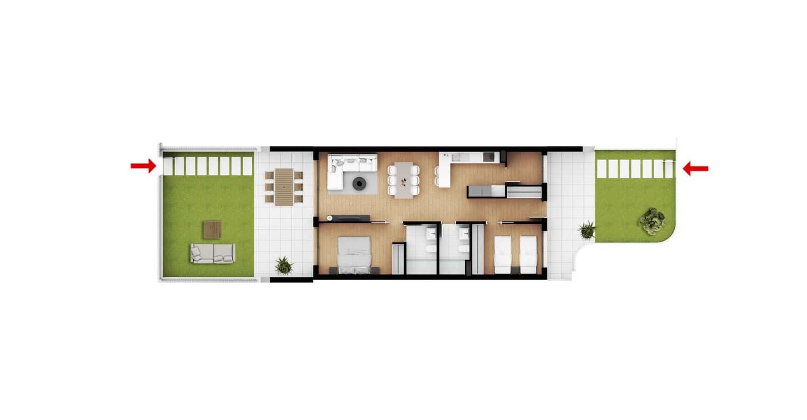 3 sovrum Lägenhet till salu i Denia med pool garage - 484 000 € (Ref: 9932191)