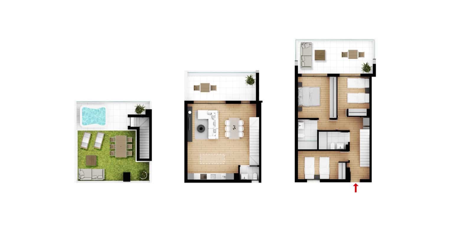 3 sovrum Lägenhet till salu i Denia med pool garage - 484 000 € (Ref: 9932191)