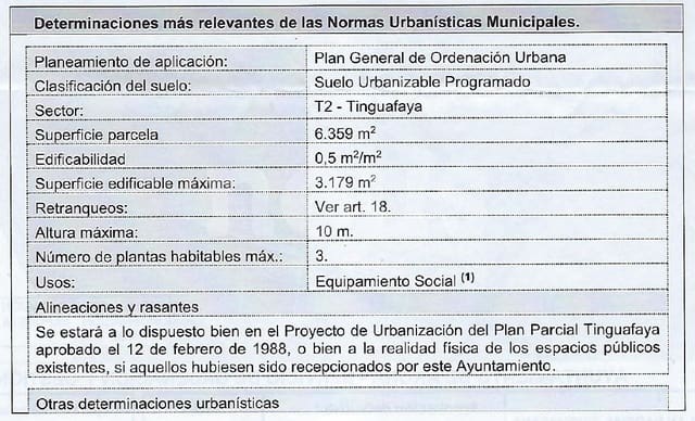 Bouwgrond te koop in Chayofa, Arona - € 850.000 (Ref: 7818864)